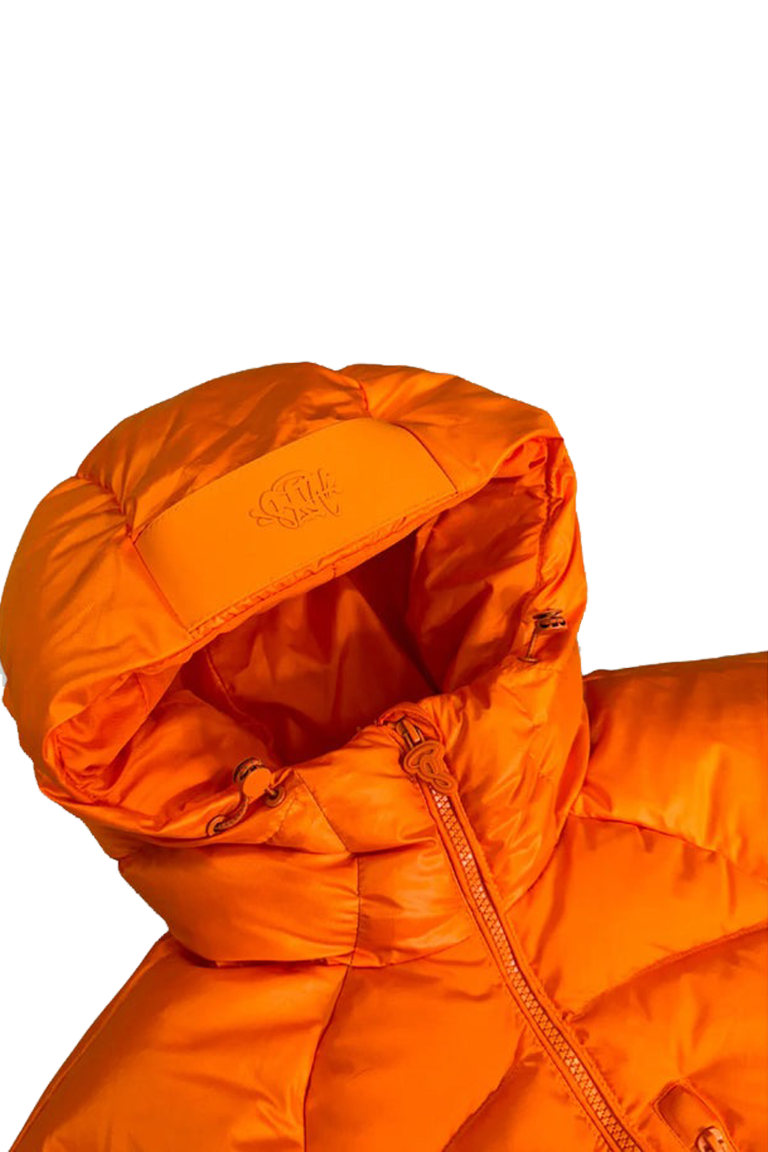 Syna-World-Wave-Puffer-Jacket-Orange-logo